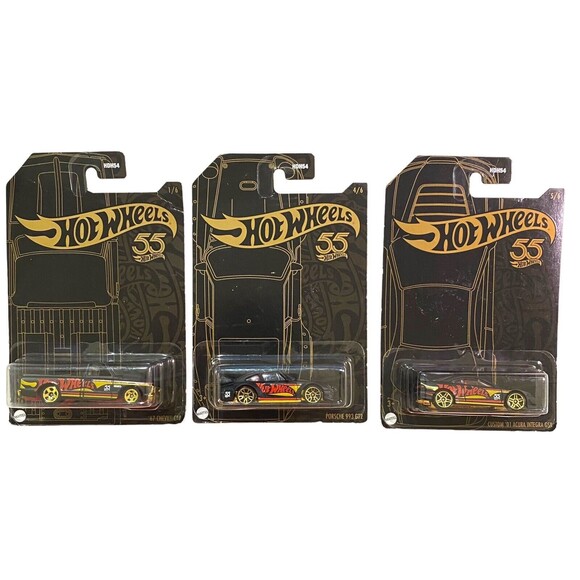 3 - Hot Wheels 55 Years Pearl & Chrome 1:64 Diecast Car Acura Porsche Chevy 2023 - Picture 2 of 9
